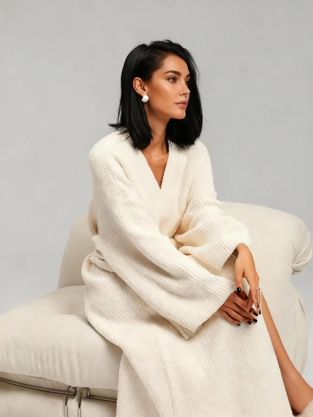 Peignoir Long Camille – Douceur Polaire