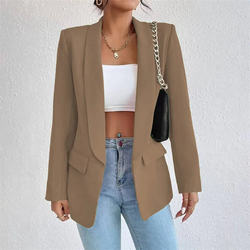 Blazer Élise – Coupe Ample & Élégante – Kaki