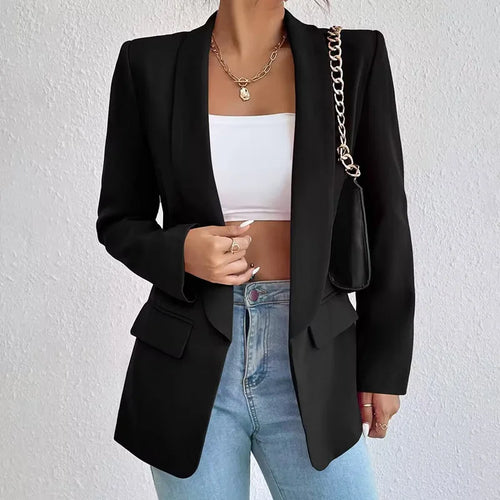 Blazer Élise – Coupe Ample & Élégante – Noir